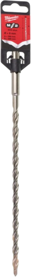 Бур Milwaukee SDS-PLUS M2 8,0х250х200 мм (4932353821) - Фото 1