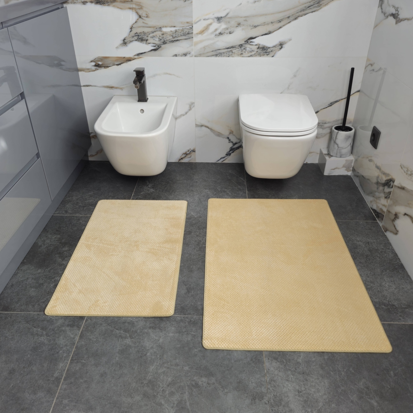 Коврик универсальный DarianA Pine ананас 45x75+60х90 песочный (1000010287) - Фото 1