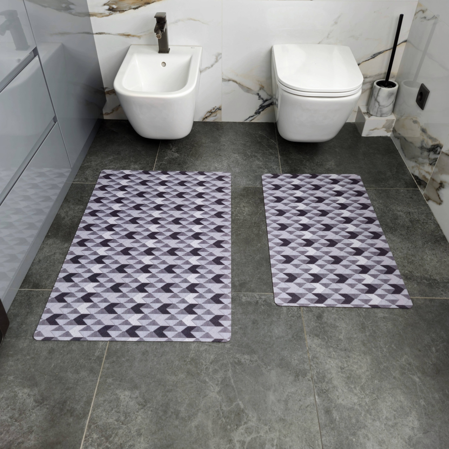 Коврик универсальный DarianA Felt Print принт 45х75+60х90 елка (1000010292) - Фото 1