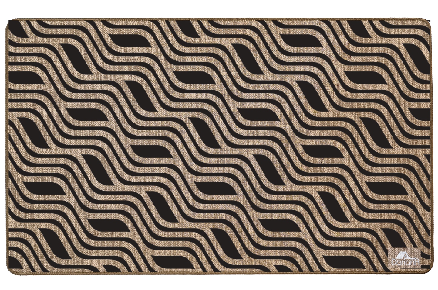 Коврик универсальный DarianA Linen look лен 60х90 волна (1000010525) - Фото 1