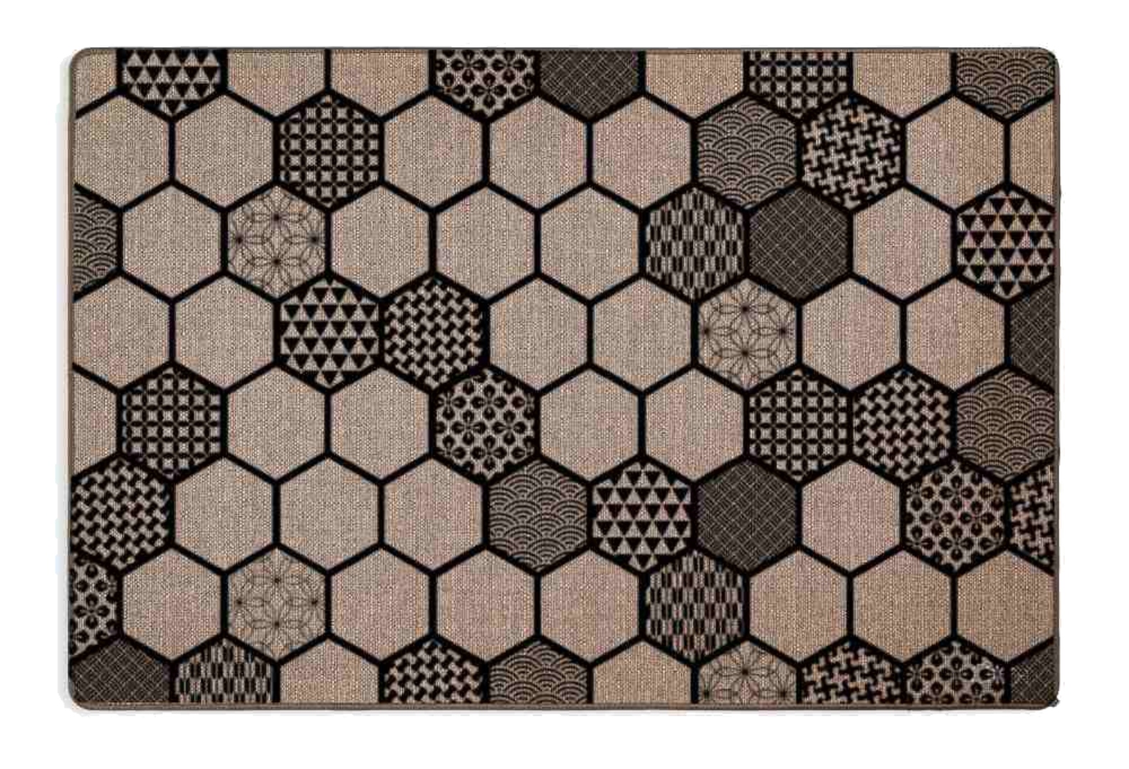 Коврик универсальный DarianA Linen look лен 60х90 мозаика (1000010528) - Фото 1