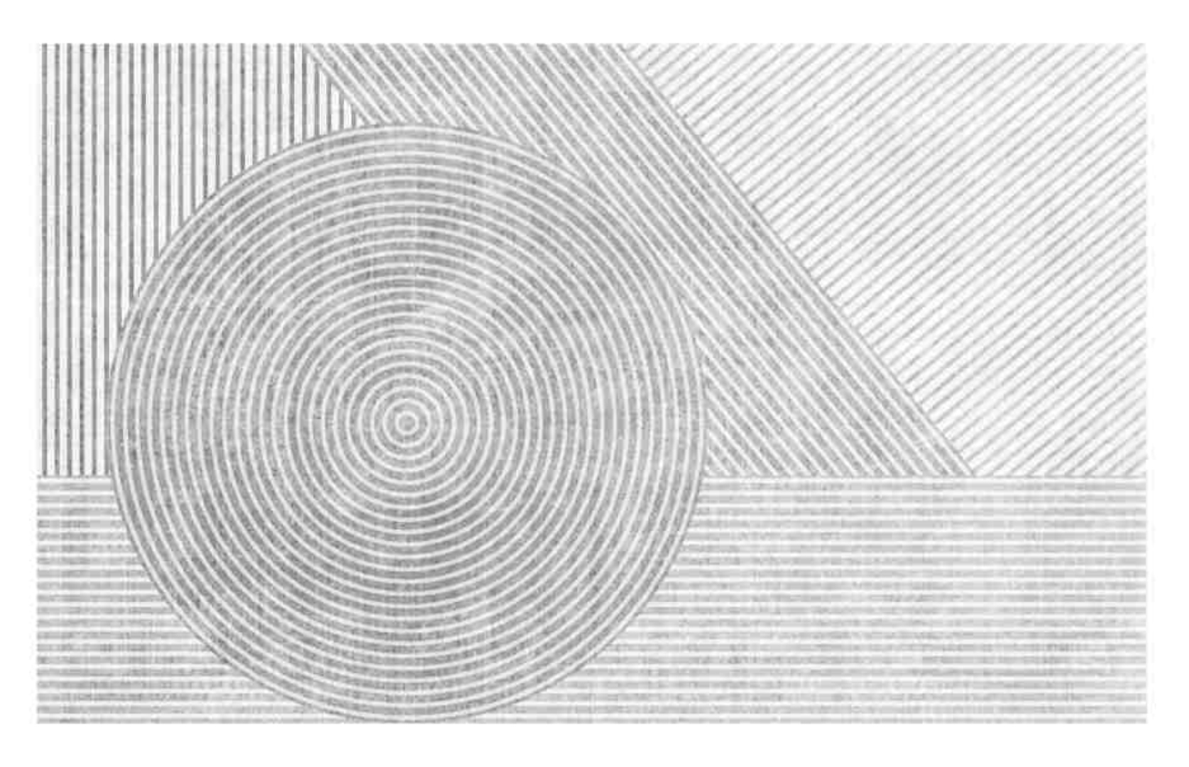 Коврик универсальный DarianA Felt Print принт 60х90 геометрия (1000010542) - Фото 1