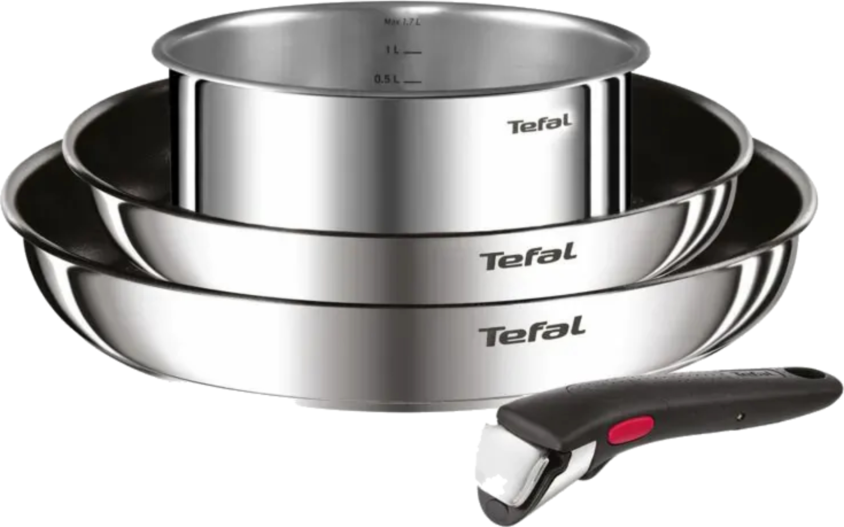 Набор посуды со съемной ручкой Tefal L881S404 Ingenio Cook Eat 4 пр. - Фото 1