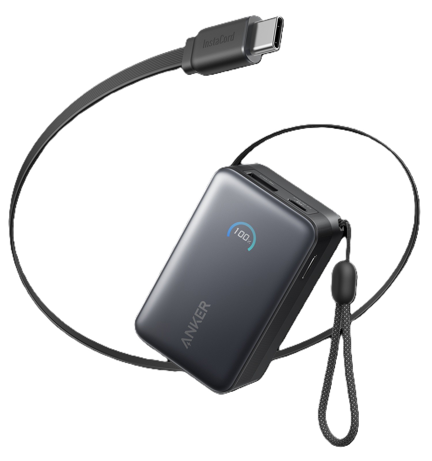 Купить Батарея мобильная Anker Nano - 10000 mAh 45W Built-In USB-C Cable Black (A1638H11) - Фото 1 Батарея мобильная Anker Nano - 10000 mAh 45W Built-In USB-C Cable Black (A1638H11) - Фото 1
