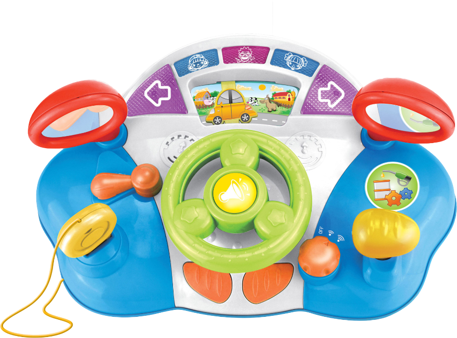 Интерактивный руль HUANGER со светом и звуком (HE0507) - Фото 1