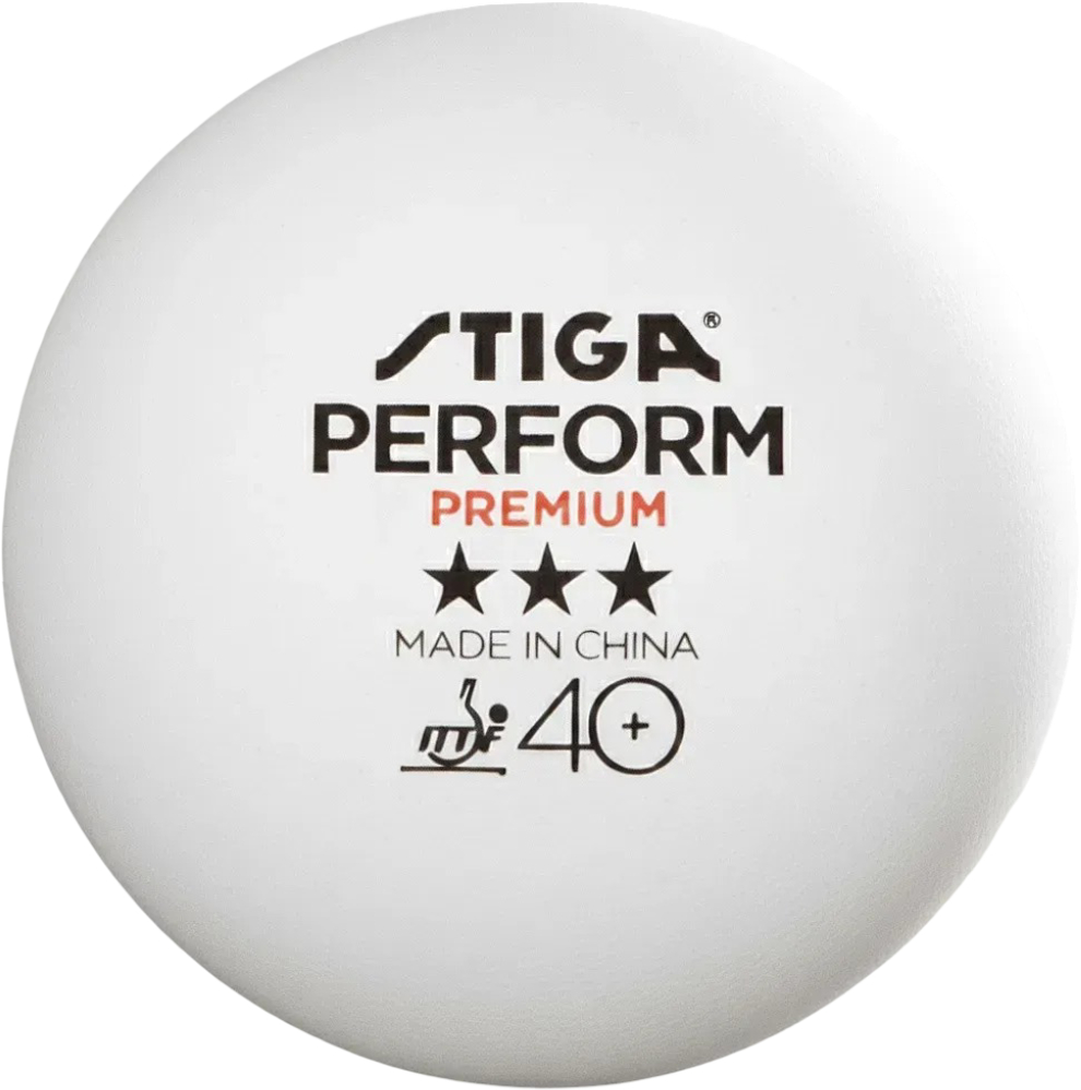 Теннисный мяч Stiga Perform Premiun ITTF 6 шт (1113-2410-06) - Фото 1