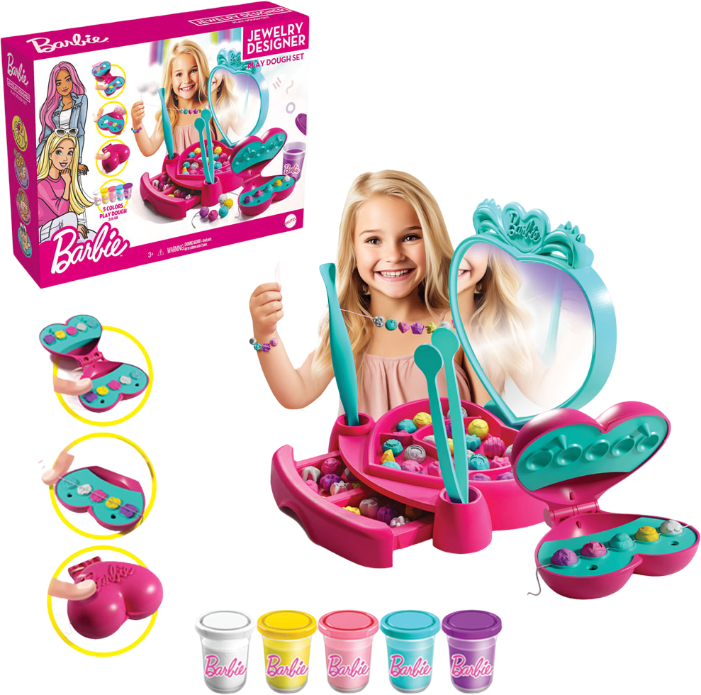 Лепка из теста dede Barbie 280г (03926) - Фото 1
