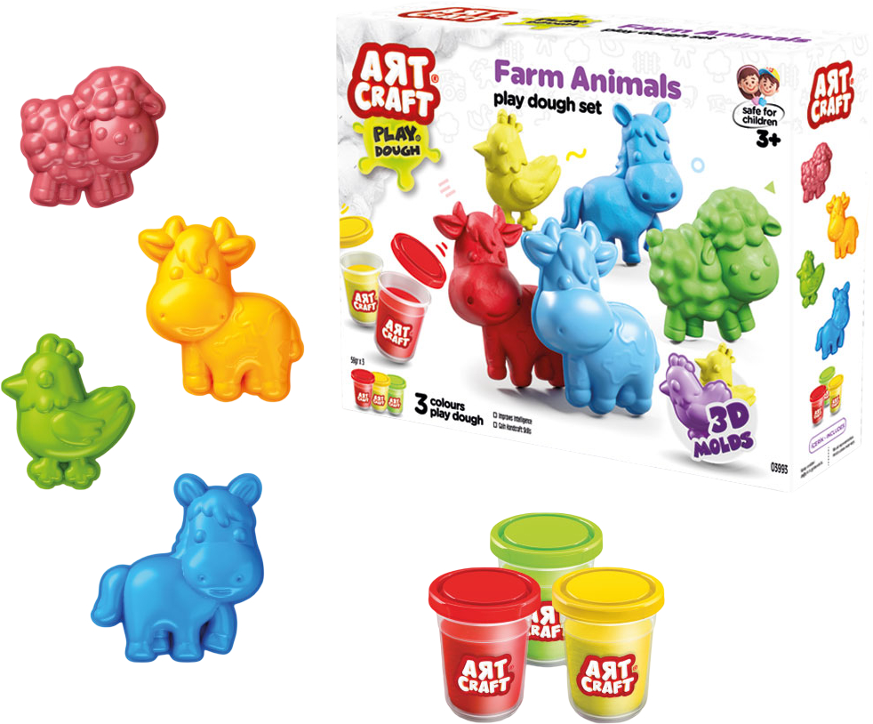 Лепка из теста dede Животные 168г (03993) - Фото 1