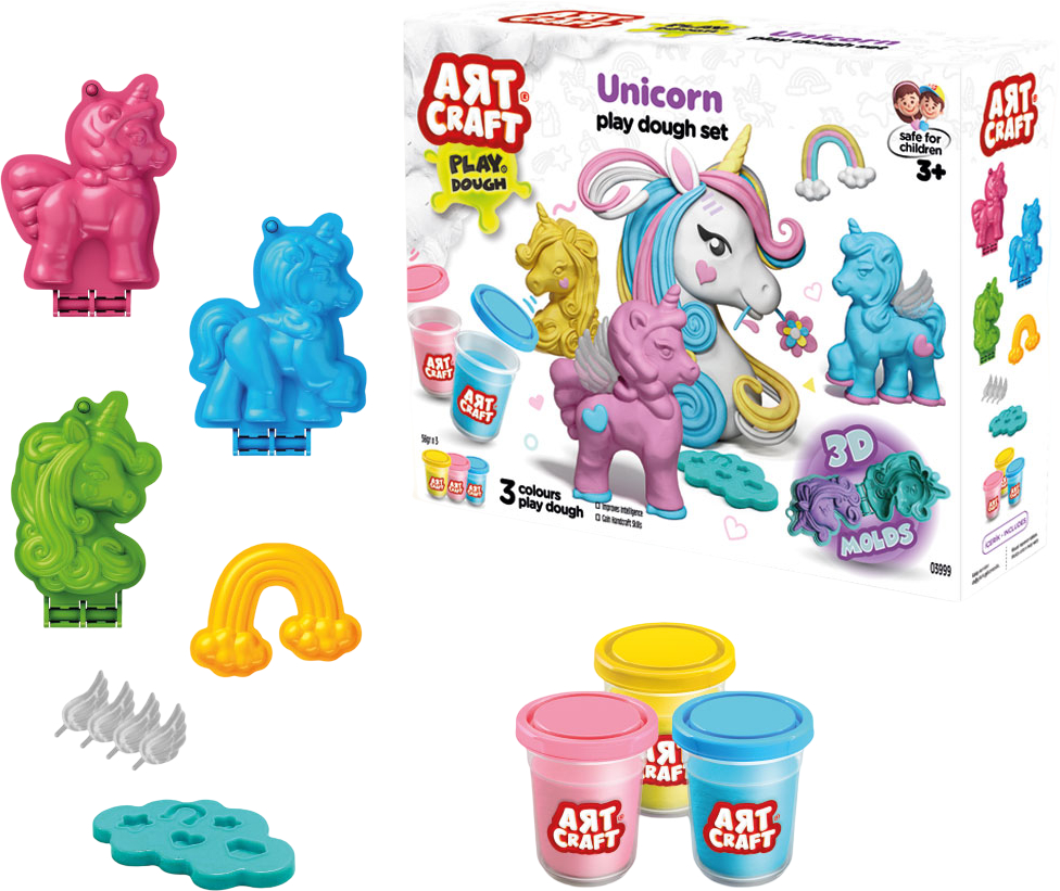 Лепка из теста dede Единороги 168г (03999) - Фото 1