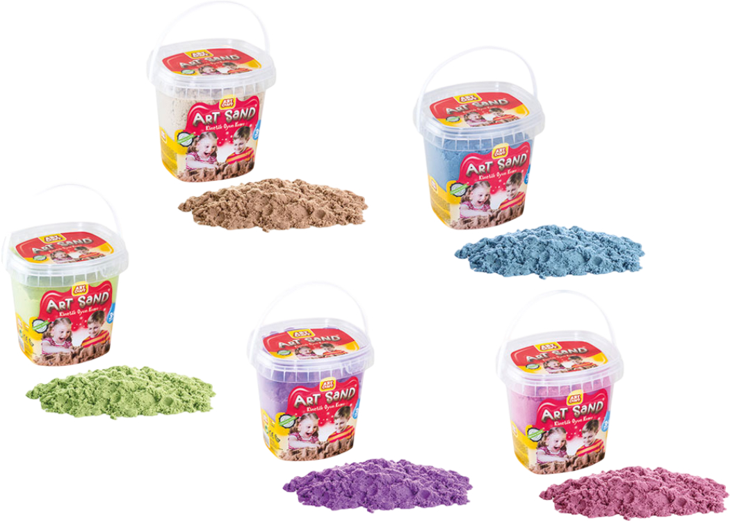 Кинетический песок dede ассортимент 5 цветов Art Craft 400 г (03396) - Фото 1