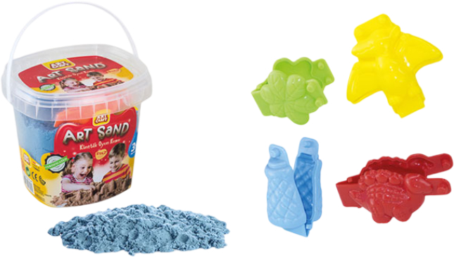 Кинетический песок dede 3D формы в ассортименте 5 цветов Art Craft 500 г 4 шт. (03397) - Фото 1