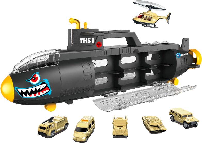 Базовый игровой транспорт для малыша PENGRONG Подлодка с транспортом (P863-A) - Фото 1