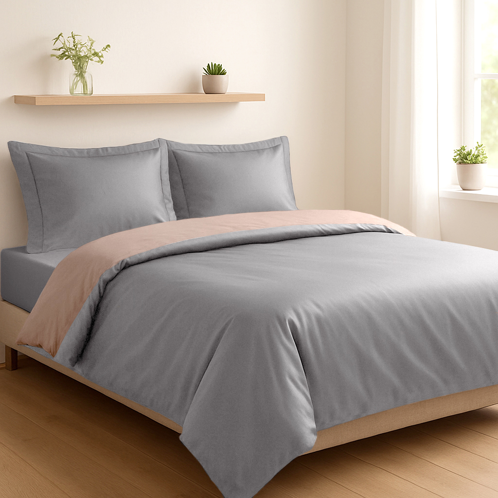 Комплект постільної білизни SOHO Duet 2 шт. 150х200 Ivory/Grey - Фото 1