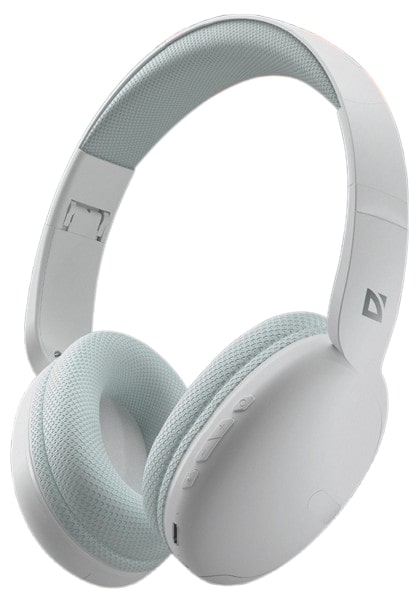 Наушники полноразмерные беспроводные Defender FreeMotion B480 White (63481) - Фото 1