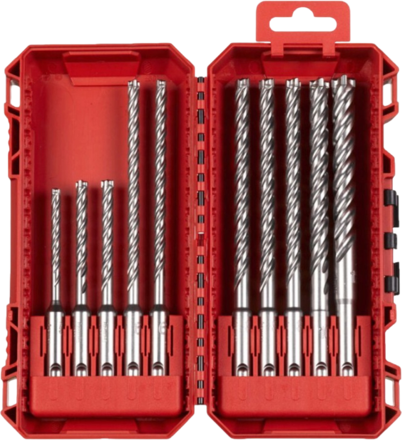Набор буров Milwaukee SDS-PLUS MX4 PACKOUT 10 шт. (4932500062) - Фото 1