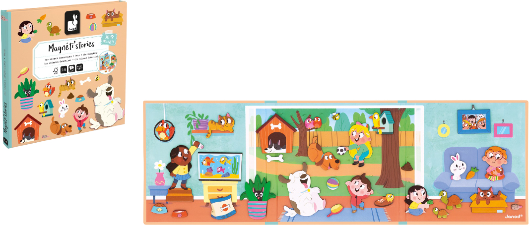 Настольная игра (3-4 года) Janod Домашние животные (J05457) - Фото 1