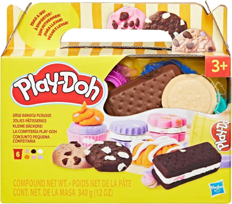 Купити Набори для ліплення Hasbro Кулінарні формочки G1615 Play-Doh LITTLE BAKERY PLAYSET (G1609_G1615) - Фото 1 Набори для ліплення Hasbro Кулінарні формочки G1615 Play-Doh LITTLE BAKERY PLAYSET (G1609_G1615) - Фото 1