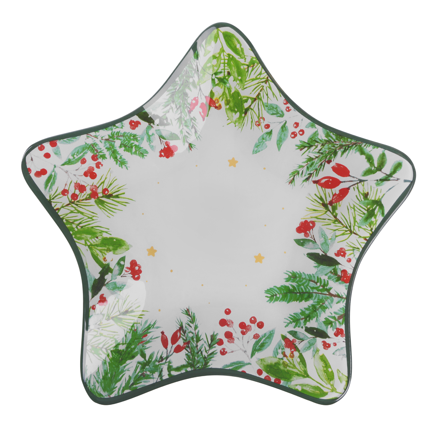 Купити Блюдо Viva NY XMAS STAR 26 см (ST01105) - Фото 1 Блюдо Viva NY XMAS STAR 26 см (ST01105) - Фото 1