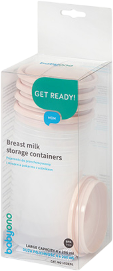Контейнер для грудного молока BabyOno 4 шт. (1028/01) - Фото 1