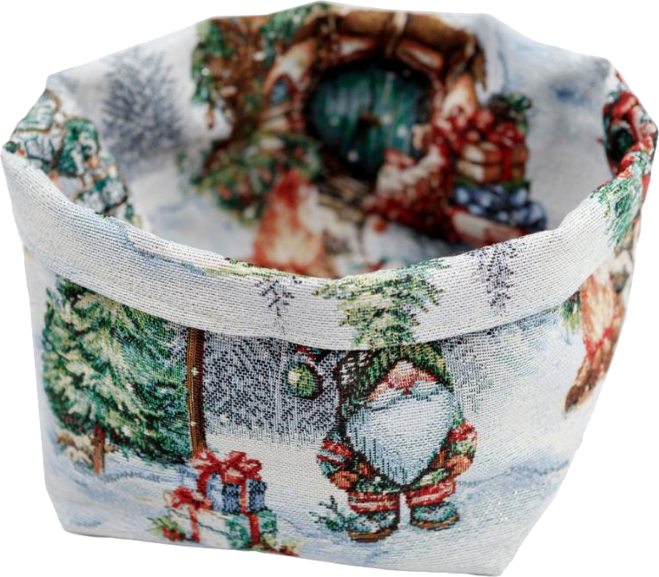 Хлебница Прованс Новогодняя Рождественский костер 16х14х15 см (038404) - Фото 1