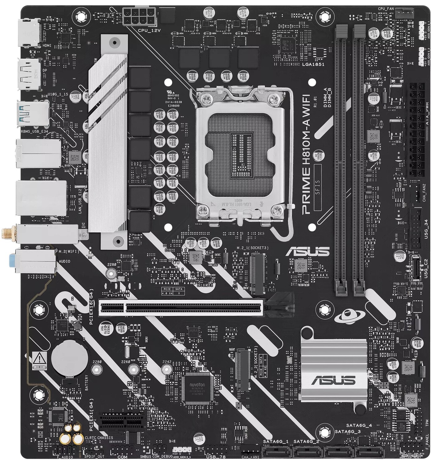 Материнская плата Asus PRIME H810M-A WIFI DDR5 - Фото 1