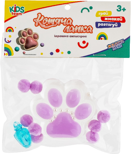 Купити Сквіш Kids Team Котяча лапка фіолетова (CKS-FB-60971_2) - Фото 1 Сквіш Kids Team Котяча лапка фіолетова (CKS-FB-60971_2) - Фото 1