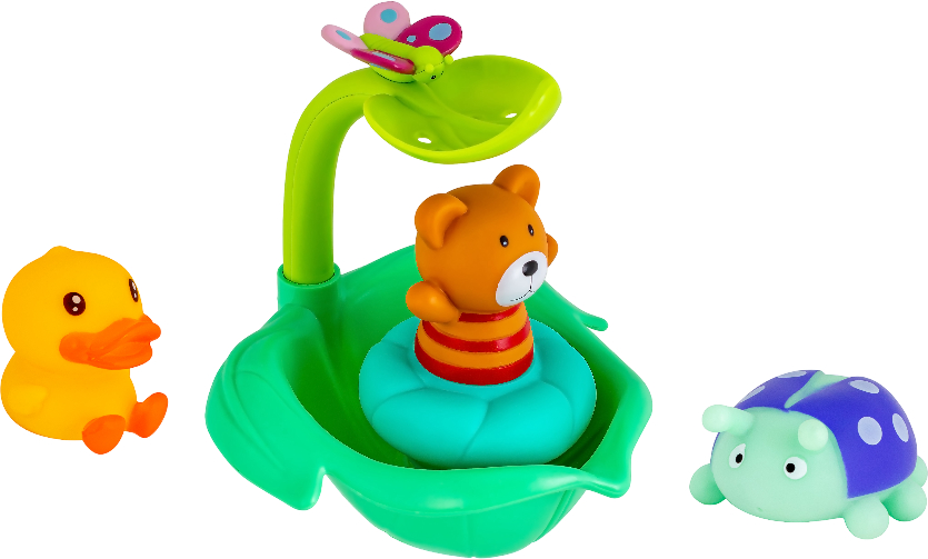 Игрушка для ванной Baby Team Водяное приключение в ассортименте (9036_набір з ведмедиком) - Фото 1