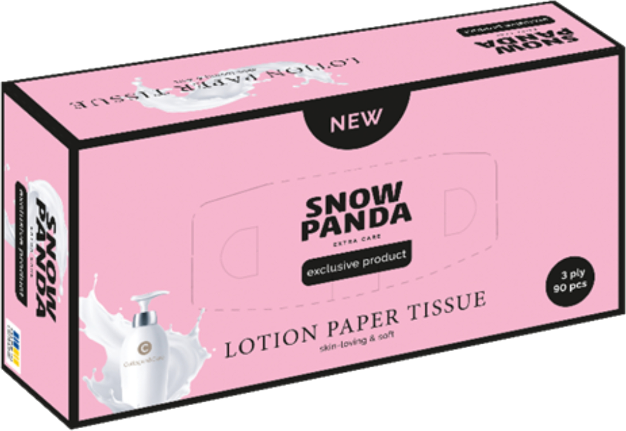 Купити Серветки паперові Сніжна панда Extra Care 3 шари 90 шт. (4820183973795) - Фото 1 Серветки паперові Сніжна панда Extra Care 3 шари 90 шт. (4820183973795) - Фото 1