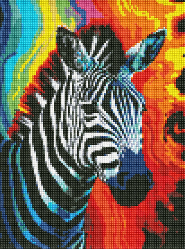 Купить Алмазная живопись Ideyka Радужная зебра 30х40 см (AMO7864) - Фото 1 Алмазная живопись Ideyka Радужная зебра 30х40 см (AMO7864) - Фото 1