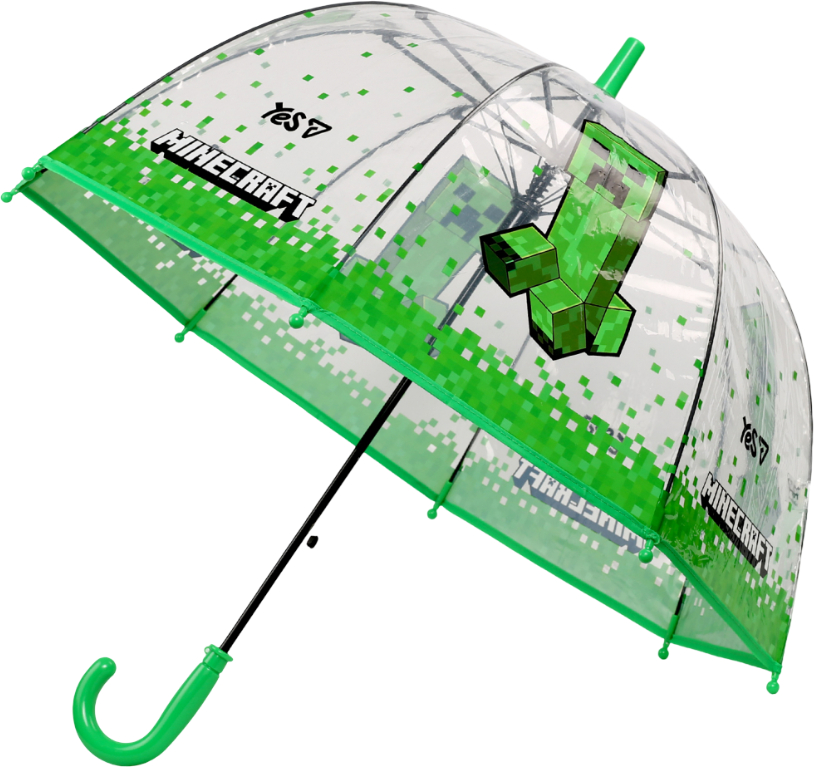 Зонт детский YES Minecraft прозрачный (708491) - Фото 1