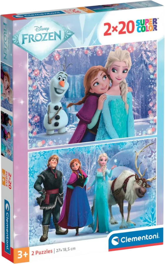 Купить Пазлы (3-4 года) Clementoni Frozen 2 шт. по 20 эл. (24825) - Фото 1 Пазлы (3-4 года) Clementoni Frozen 2 шт. по 20 эл. (24825) - Фото 1