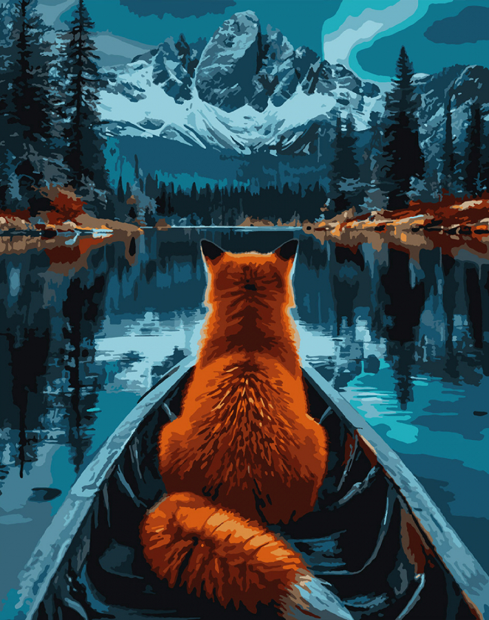 Купити Картина за номерами Santi Лисиця та гори 40х50 см (955756) - Фото 1 Картина за номерами Santi Лисиця та гори 40х50 см (955756) - Фото 1