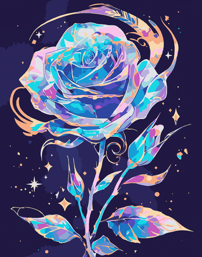 Купити Картина за номерами Santi Блискуча троянда 40х50 см LED підсвітка (956647) - Фото 1 Картина за номерами Santi Блискуча троянда 40х50 см LED підсвітка (956647) - Фото 1