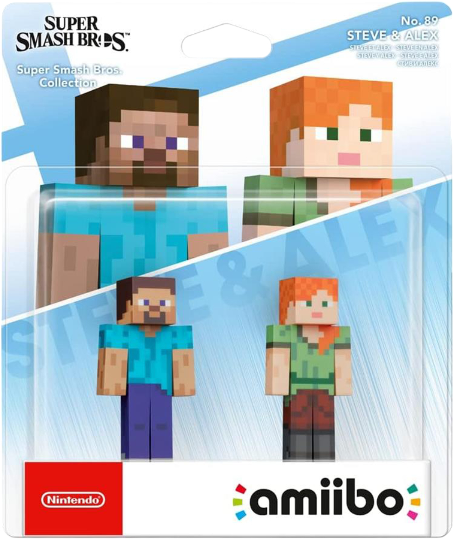 Колекційна фігурка набір Amiibo Minecraft Steve and Alex (045496381059) - Фото 1
