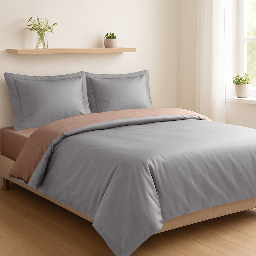 Комплект постільної білизни SOHO Duet 150х200 Mocha/Grey - Фото 1