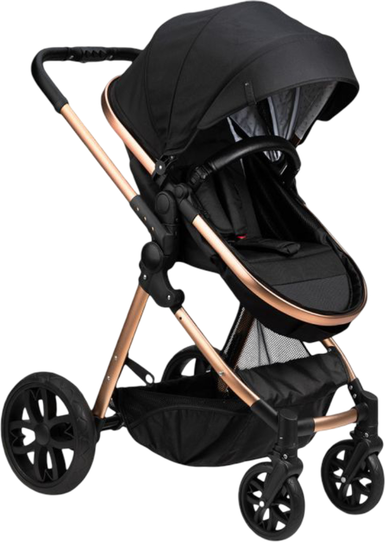 Коляска універсальна 2 в 1 MoMi LIMURU stroller 2in1 black - Фото 1