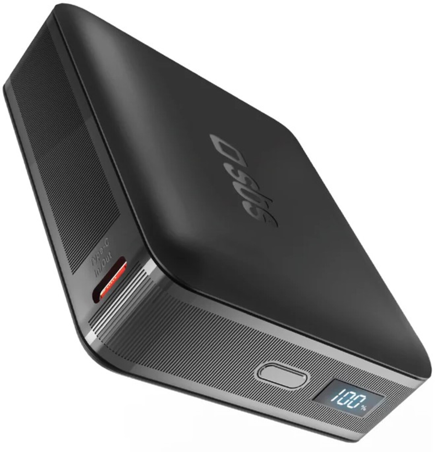 Батарея мобильная SBS High Density 20000mAh 65W PD USB-C In/Out, LCD display,Ultra Light, Black (902785) - Фото 1