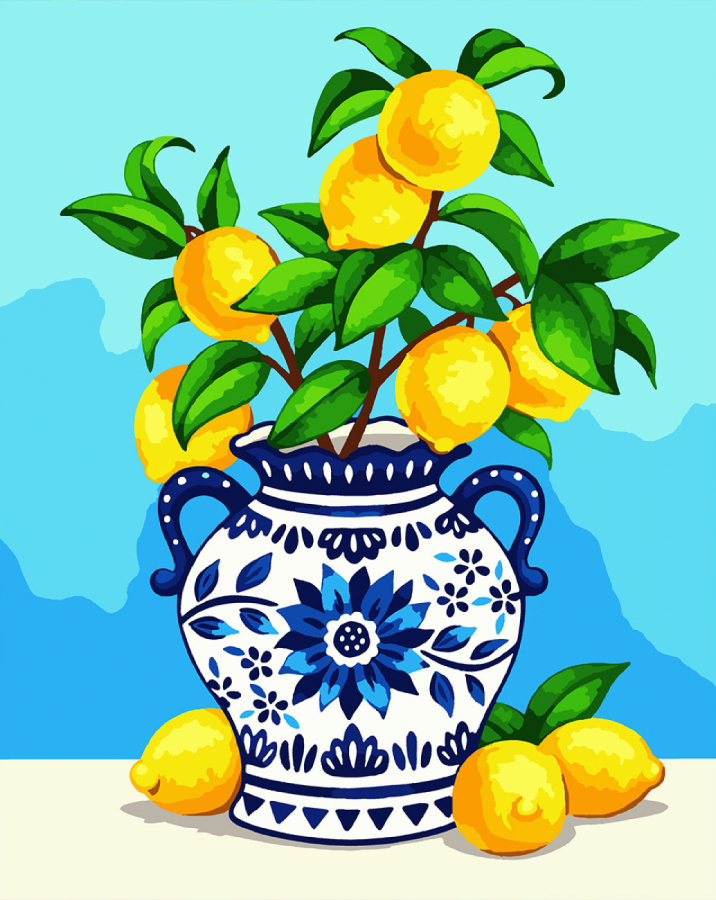 Купить Картина по номерам Santi Лимонний букет 40х50 см (955753) - Фото 1 Картина по номерам Santi Лимонний букет 40х50 см (955753) - Фото 1