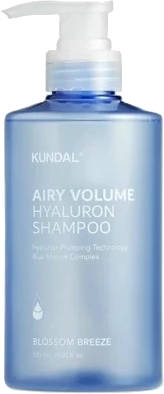 Шампунь женский Kundal VOLUME HYALURON SHAMPOO 500 мл BLOSSOM BREEZE (8809953774523) - Фото 1