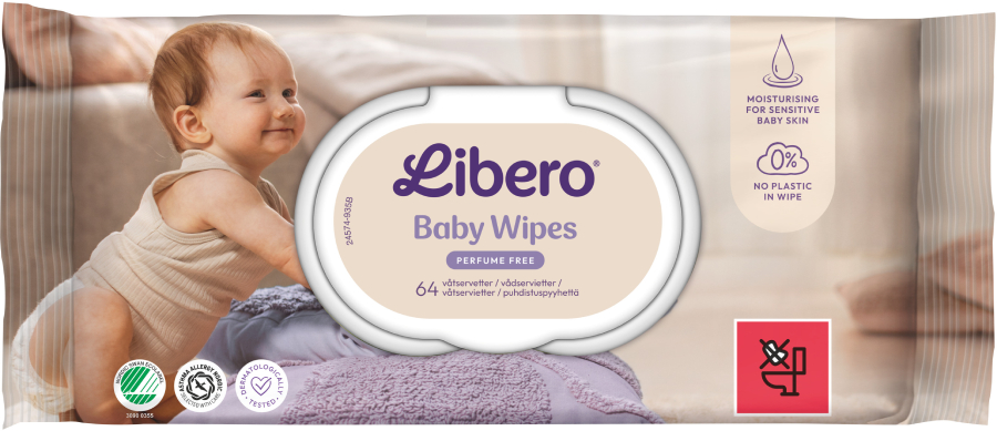 Купити Серветки вологі для дітей Libero Wet Wipes 64 (7322541164724) - Фото 1 Серветки вологі для дітей Libero Wet Wipes 64 (7322541164724) - Фото 1
