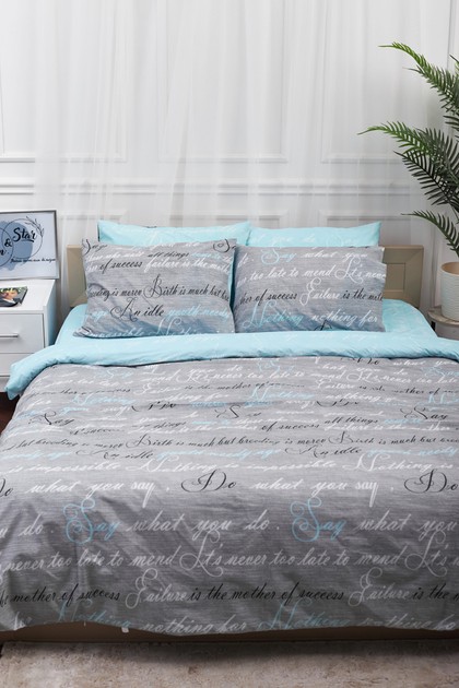 Комплект постельного белья Moon&Star 160х220х2 нав. 4х50х70 Autograph Бязь Gold Люкс (MS-820000763) - Фото 1