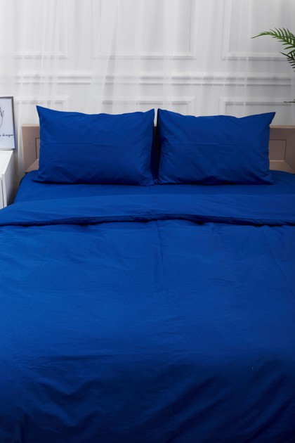Комплект постельного белья Moon&Star 160х220х2 нав. 4х50х70 Blue Бязь Gold Люкс (MS-820000833) - Фото 1