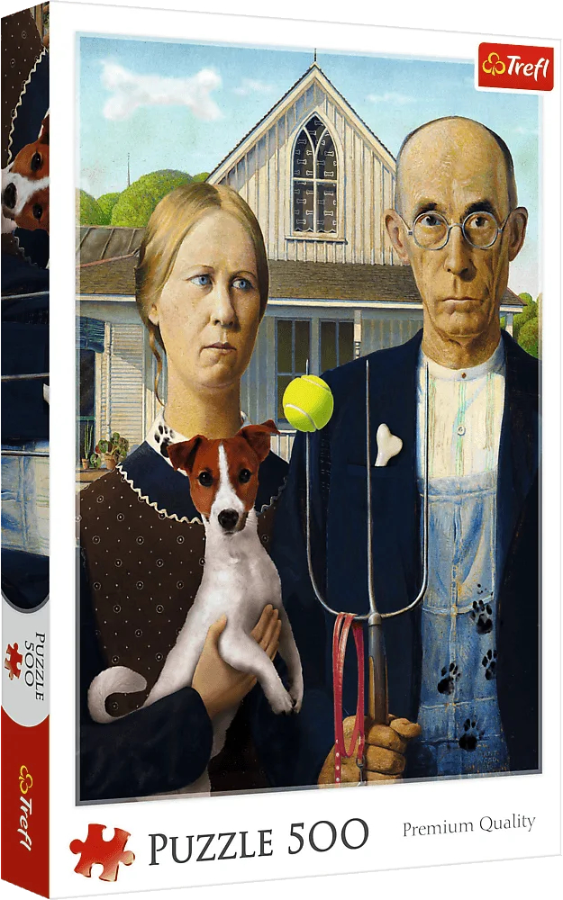Купити Пазли (8 +) Trefl "500" American Gothic: Собаче видання (75268) - Фото 1 Пазли (8 +) Trefl "500" American Gothic: Собаче видання (75268) - Фото 1