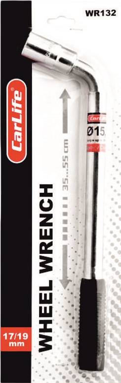 Ключ балонный CarLife 17x19 мм (WR132) - Фото 1