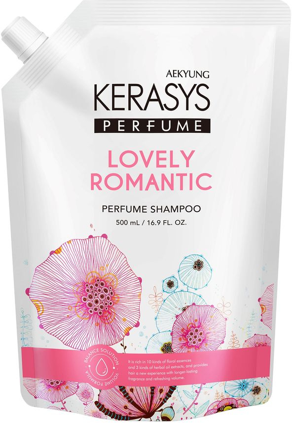 Шампунь женский Kerasys Lovely & Romantic Perfumed Refill (8801046396940) - Фото 1