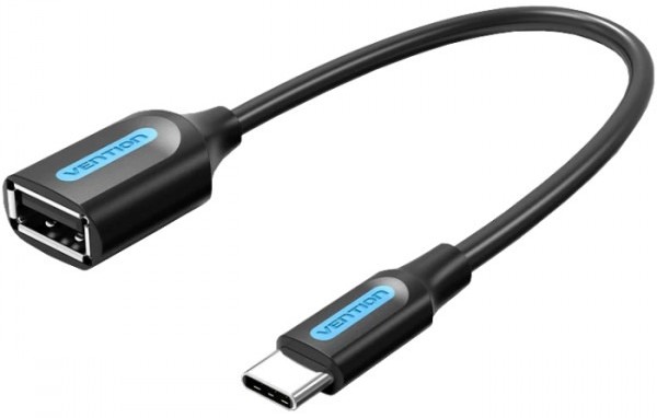 Переходник Vention USB 2.0 Type-C --> USB AF (OTG), 0.15m (CCSBB) - Фото 1