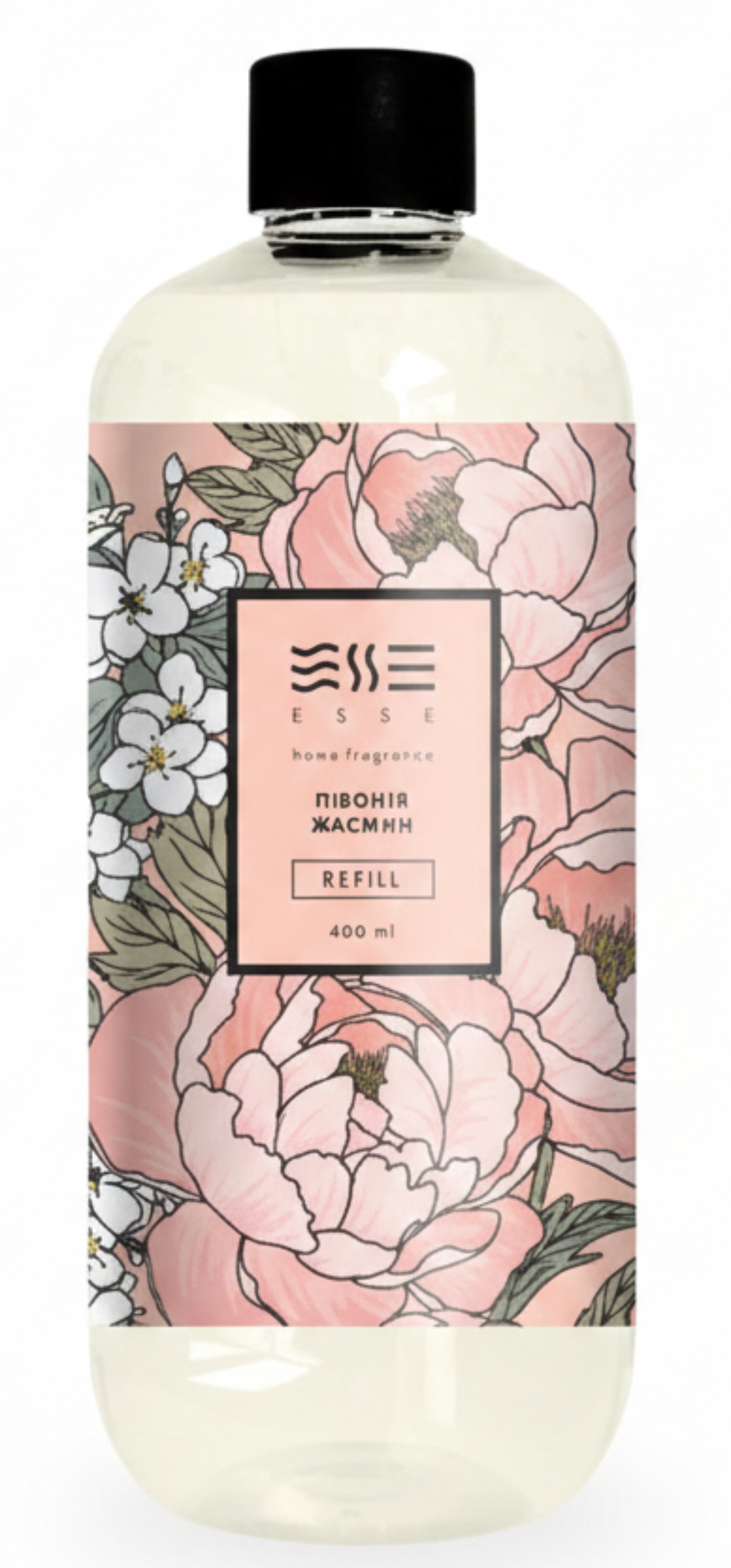 Купить Рефил для аромадиффузора Esse Home Пион Жасмин 400 мл (4820288090953) - Фото 1 Рефил для аромадиффузора Esse Home Пион Жасмин 400 мл (4820288090953) - Фото 1