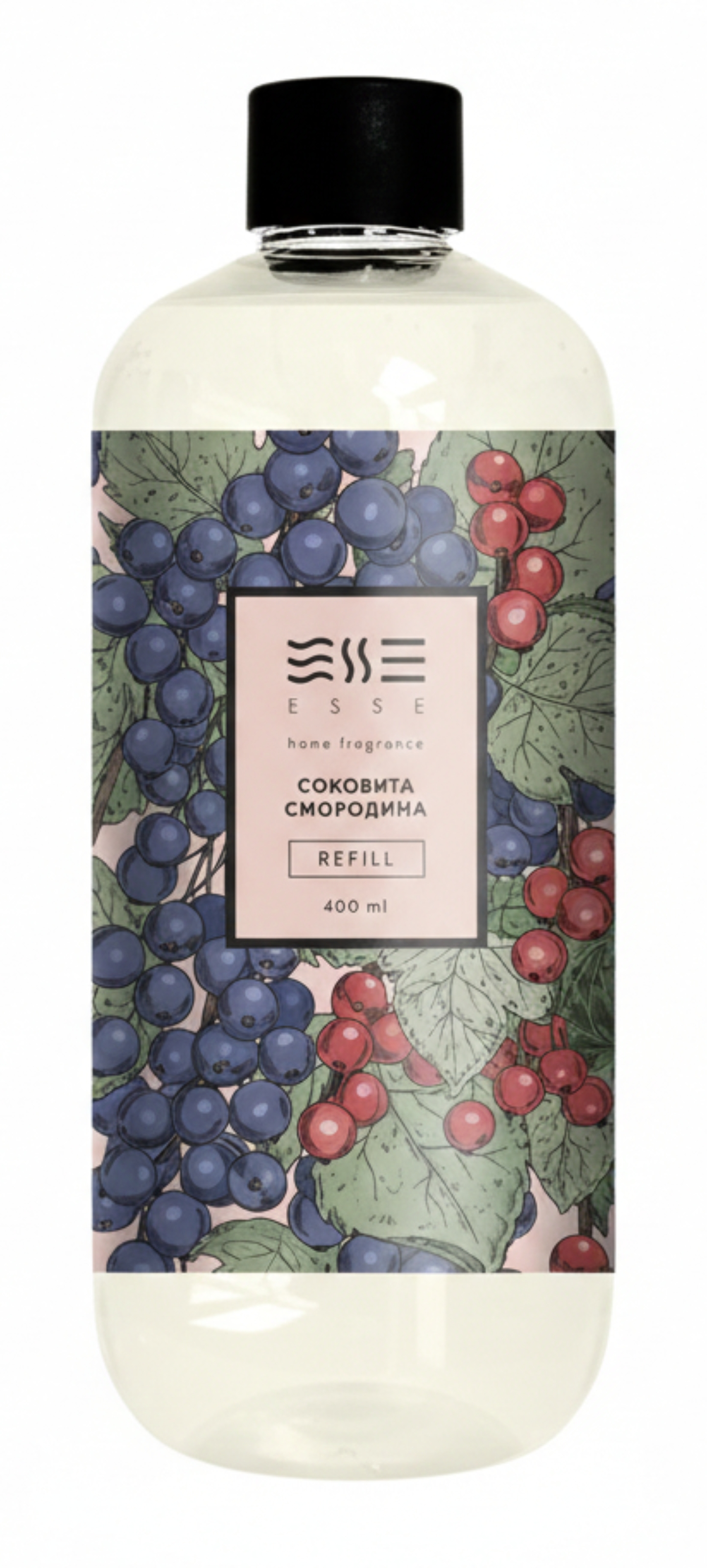 Купить Рефил для аромадиффузора Esse Home Сочная Смородина 400 мл (4820288090960) - Фото 1 Рефил для аромадиффузора Esse Home Сочная Смородина 400 мл (4820288090960) - Фото 1
