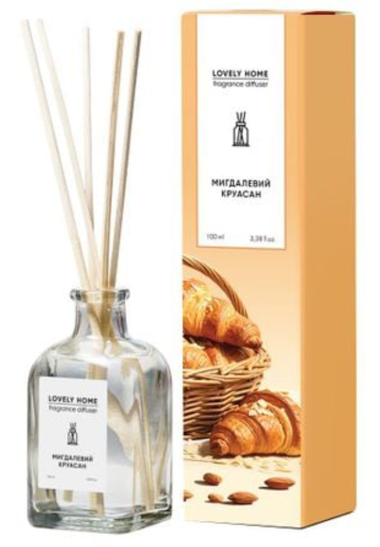 Аромадиффузор Lovely Home Миндальный круассан 100 мл (4820288091035) - Фото 1