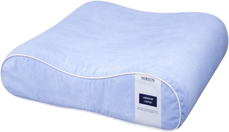 Подушка ортопедична MirSon №4154 Delicate satin 0842 Light Blue (2200006423683) - Фото 1